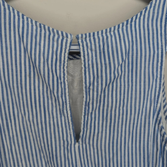 Old Navy  Blue Striped Sleeveless Tiered Swing Dress Woman XS - Picture 6 of 9